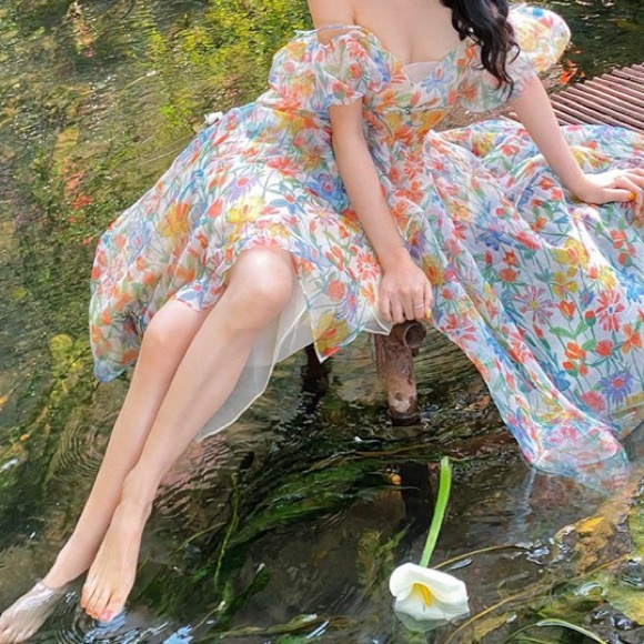 Floral cottagecore summer dress NWOT - Picture 14 of 16